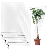 Amazon.com : 4 Pcs Winter Plant Film Cover with Drawstring-23.6''x